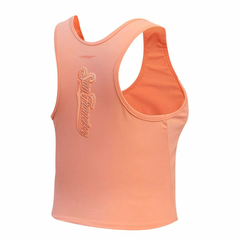 San Francisco Giants Pro Standard Women's Neutral Fitted Racerback Tank Top Pink