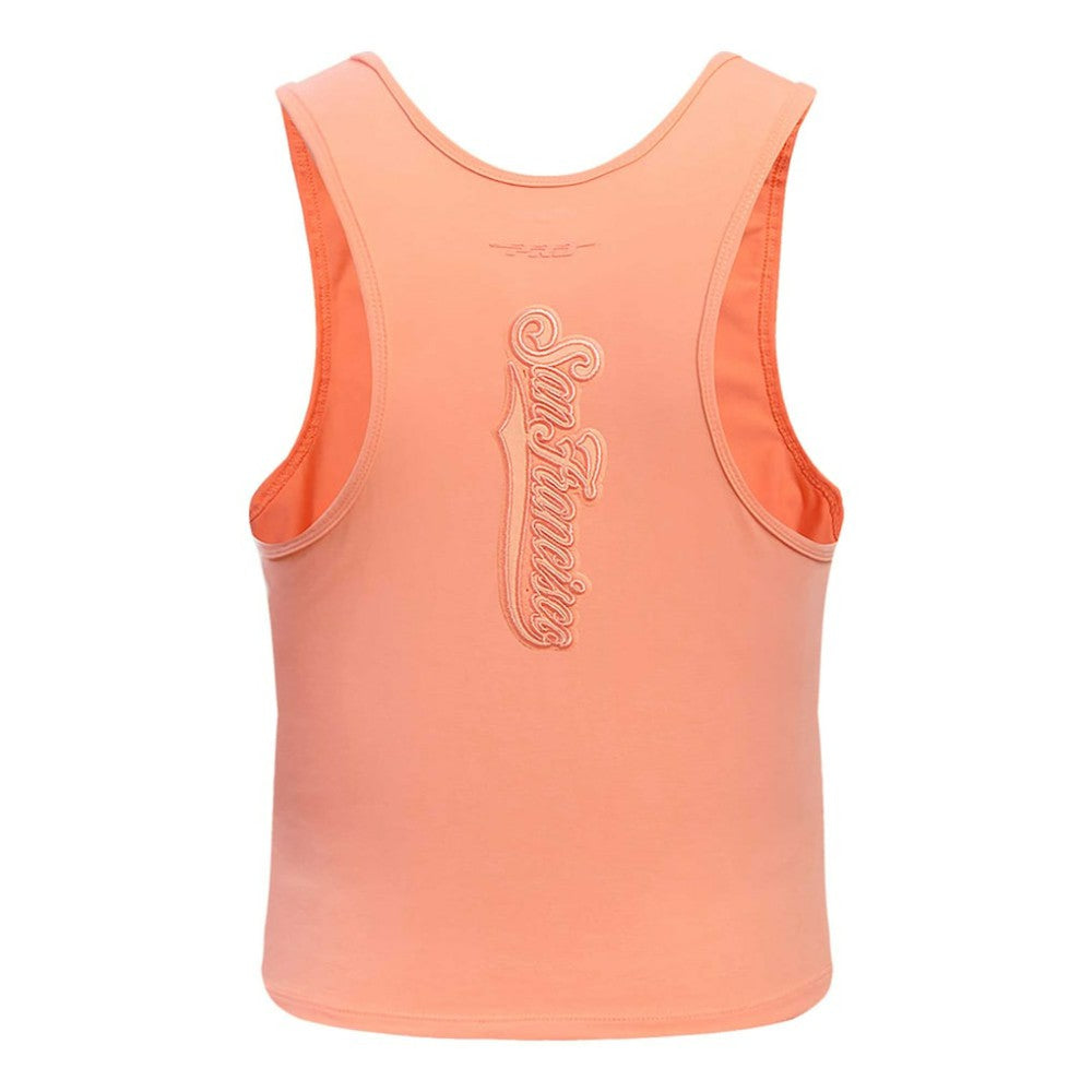 San Francisco Giants Pro Standard Women's Neutral Fitted Racerback Tank Top Pink
