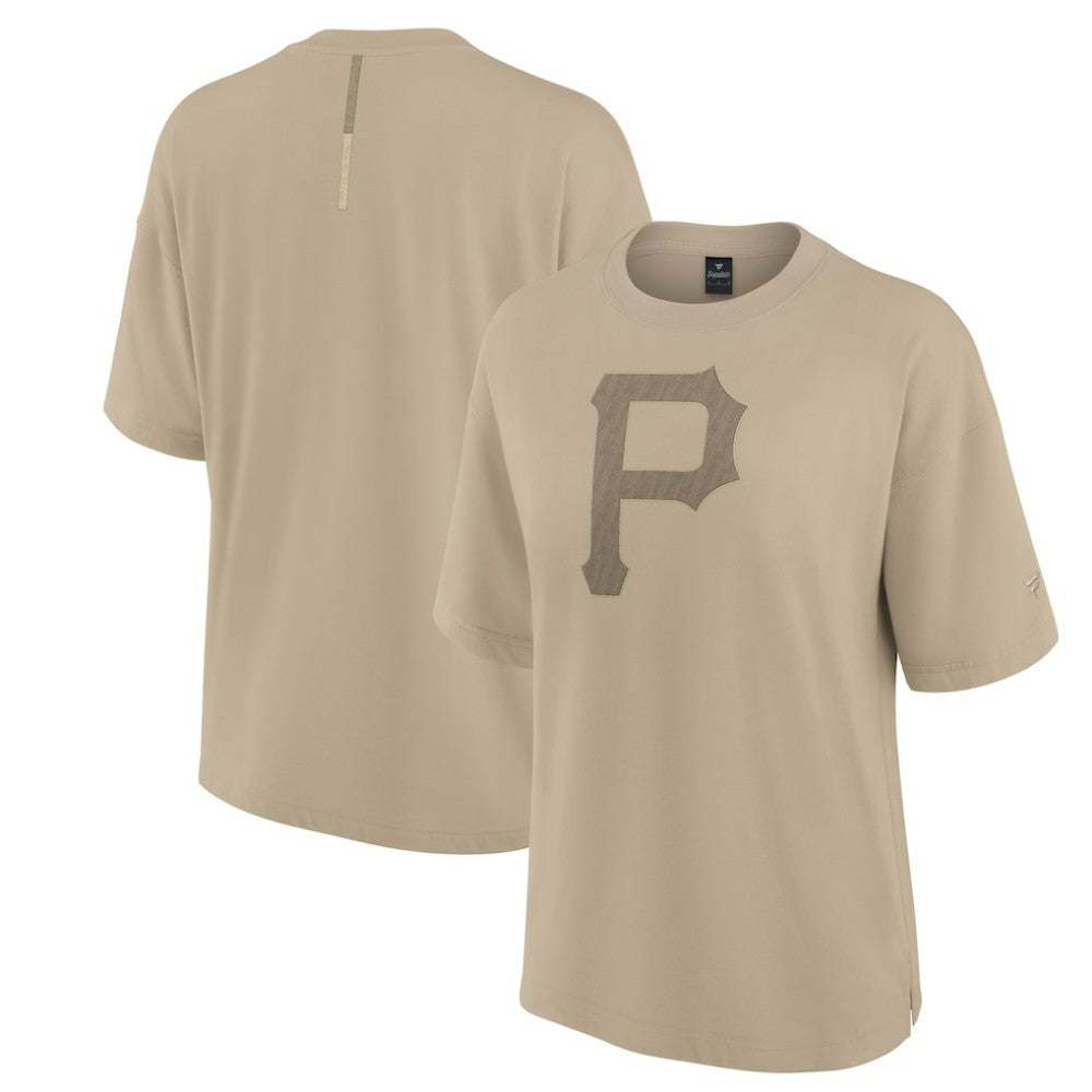 Pittsburgh Pirates Women's Oversized Elements T-Shirt Khaki