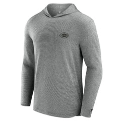 Cincinnati Reds Front Office Tech Lightweight Hoodie T-Shirt Black