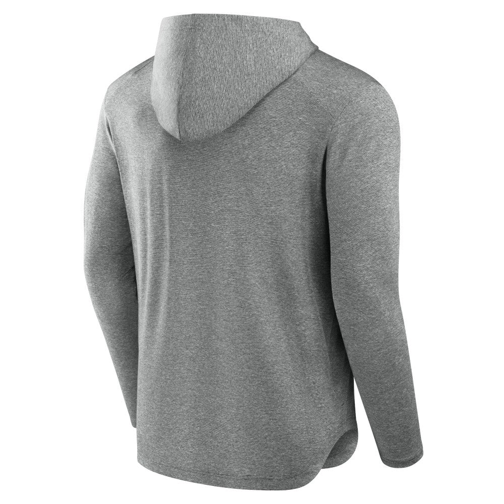 Cincinnati Reds Front Office Tech Lightweight Hoodie T-Shirt Black