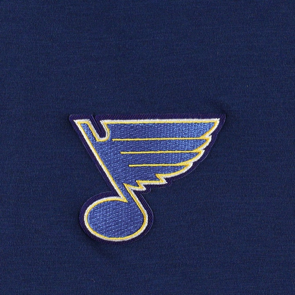 St. Louis Blues Antigua Spikes Raglan Quarter-Zip Hoodie Heather Navy
