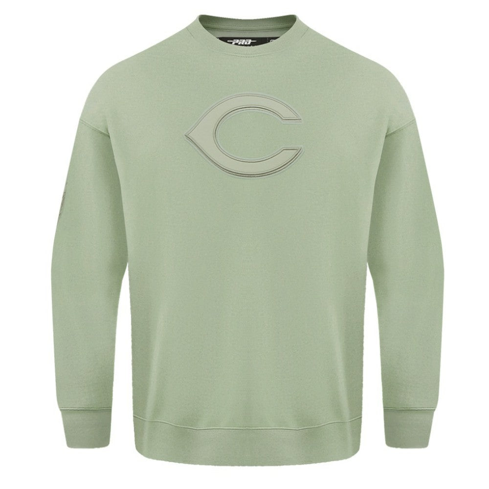 Cincinnati Reds Pro Standard Neutral Drop Shoulder Pullover Sweatshirt Green