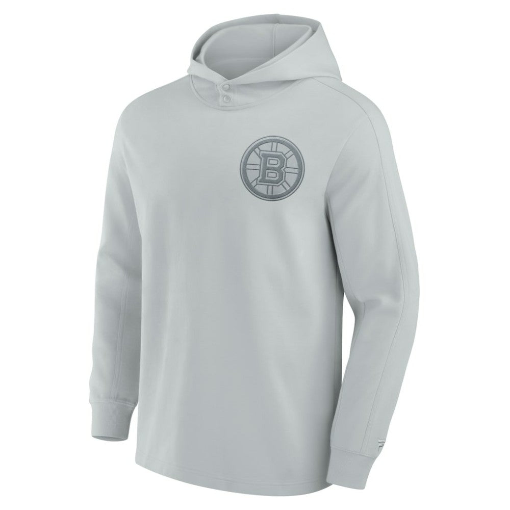 Boston Bruins Fanatics Elements Lightweight Tri-Blend Fleece Hoodie Gray
