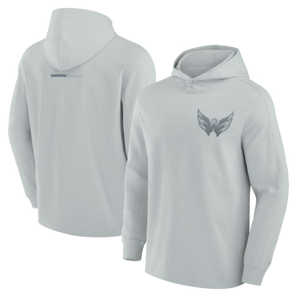 Washington Capitals Fanatics Elements Lightweight Tri-Blend Fleece Hoodie Gray