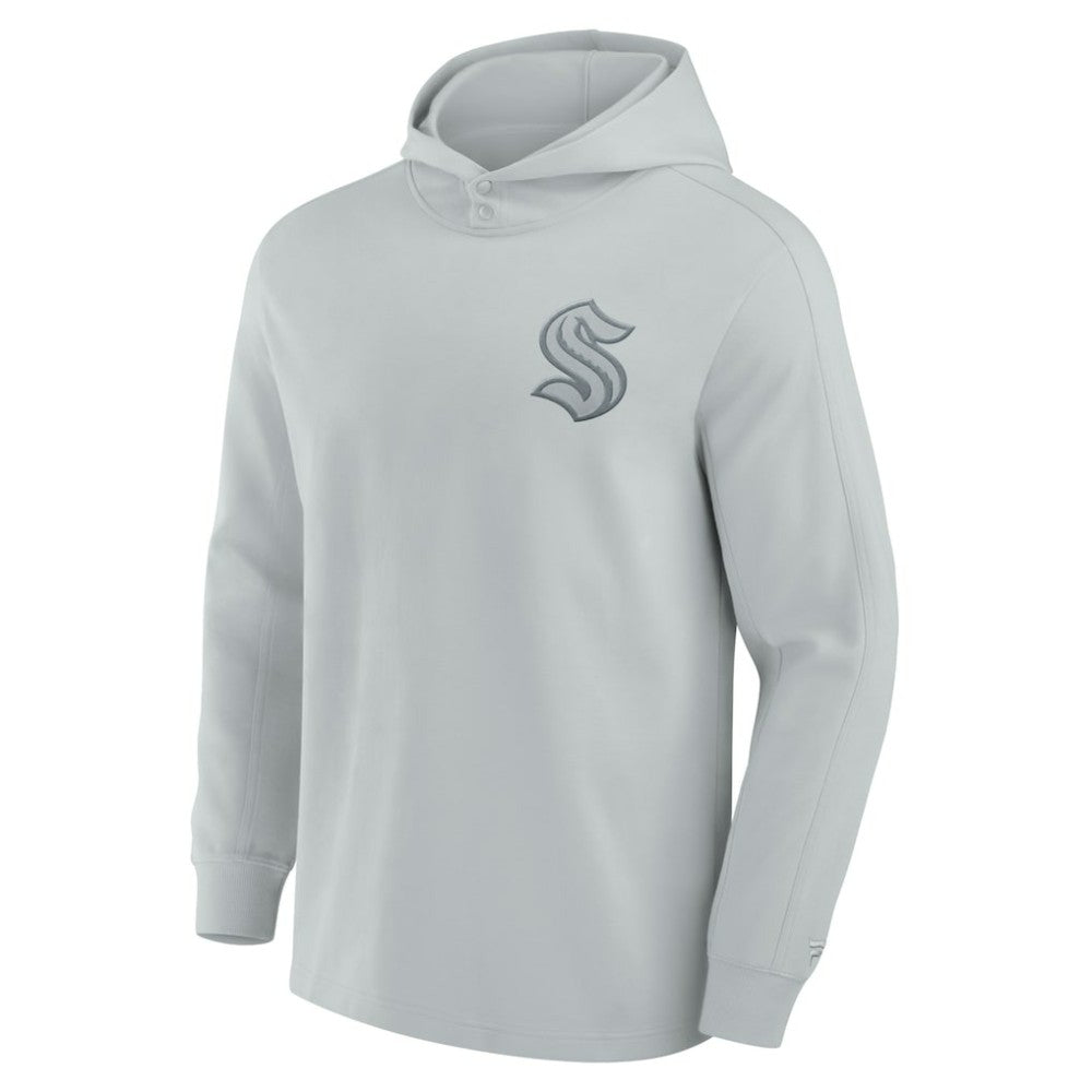 Seattle Kraken Fanatics Elements Lightweight Tri-Blend Fleece Hoodie Gray