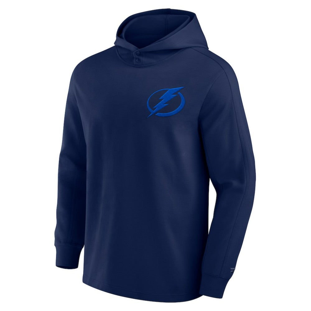Tampa Bay Lightning Fanatics Elements Lightweight Tri-Blend Fleece Hoodie Navy