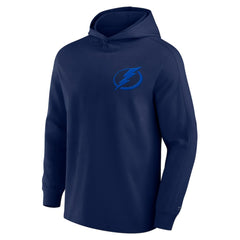Tampa Bay Lightning Fanatics Elements Lightweight Tri-Blend Fleece Hoodie Navy