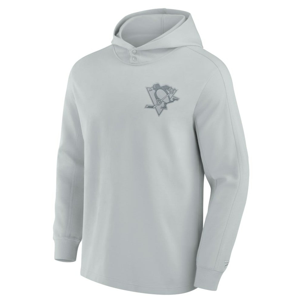 Pittsburgh Penguins Fanatics Elements Lightweight Tri-Blend Fleece Hoodie Gray