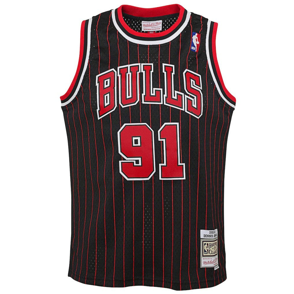 Dennis Rodman Chicago Bulls Youth 1995/96 Hardwood Classics Swingman Jersey sale - Black
