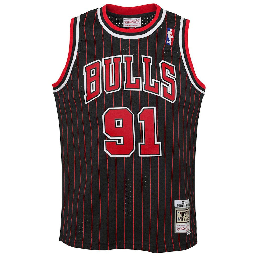 Dennis Rodman Chicago Bulls Youth 1995/96 Hardwood Classics Swingman Jersey sale - Black