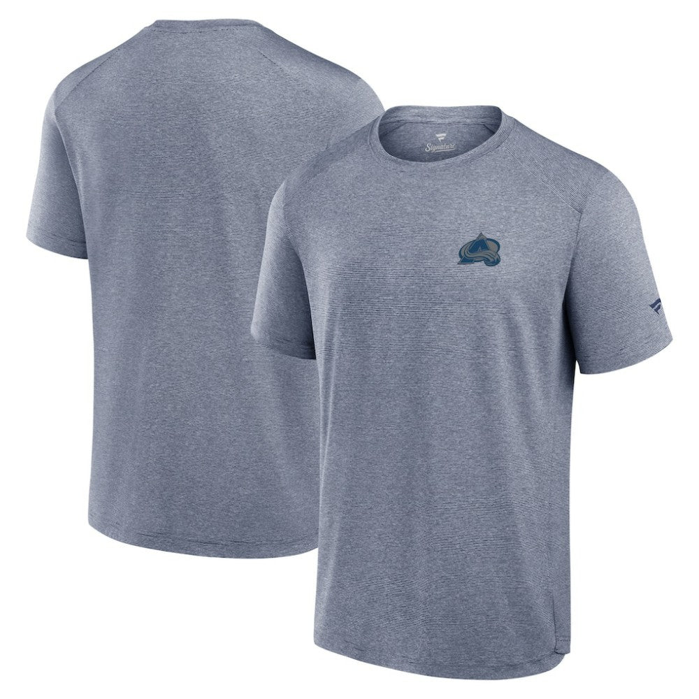 Colorado Avalanche Fanatics Front Office Tech T-Shirt Navy