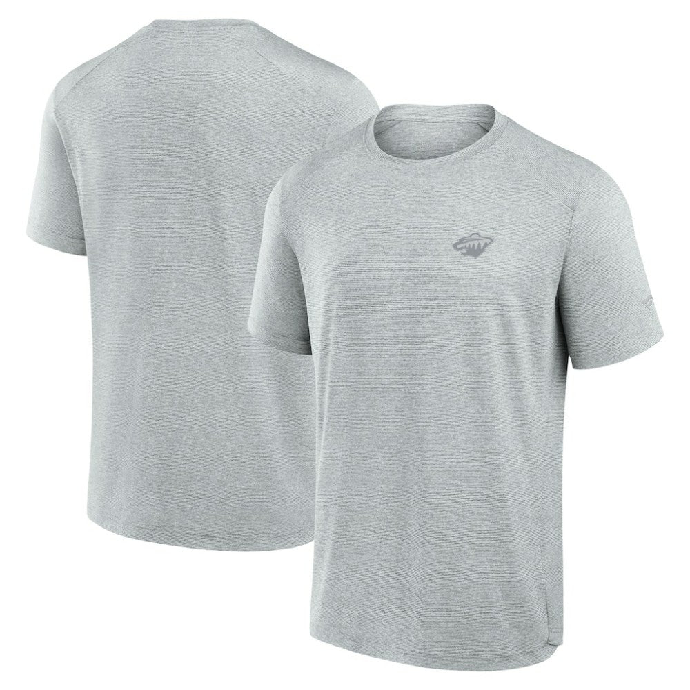 Minnesota Wild Fanatics Front Office Tech T-Shirt Gray