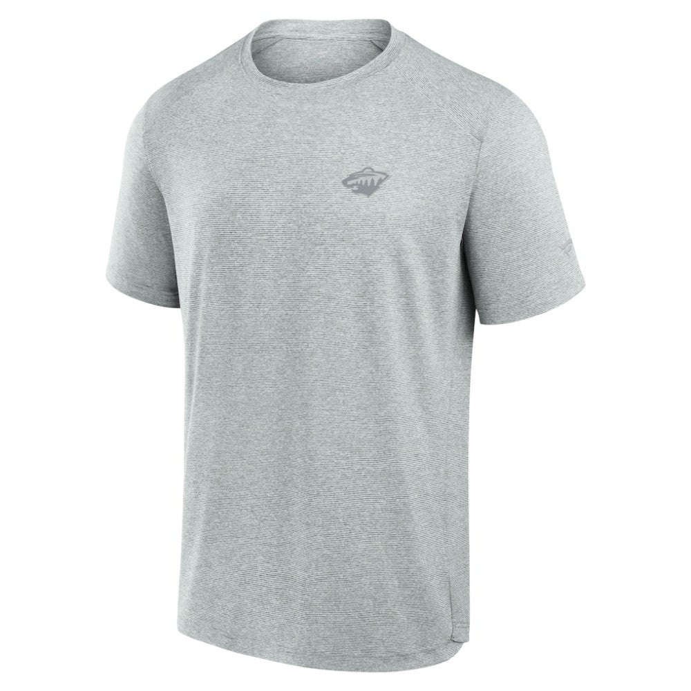 Minnesota Wild Fanatics Front Office Tech T-Shirt Gray