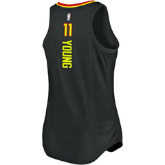 Trae Young Atlanta Hawks Women's Fast Break Tank Jersey - Icon Edition - Black