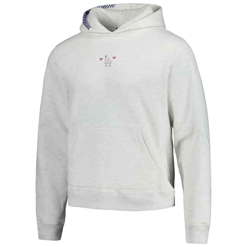 Los Angeles Dodgers Unisex Fleece Pullover Hoodie Heather Gray