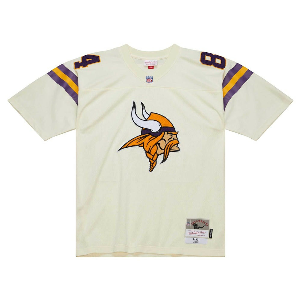 Randy Moss Minnesota Vikings Chainstitch Legacy Jersey - Cream online