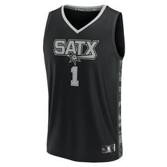 Victor Wembanyama San Antonio Spurs Youth Fast Break Player Jersey - Statement Edition - Black