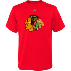 Connor Bedard Chicago Blackhawks Youth Player Name & Number T-Shirt Red