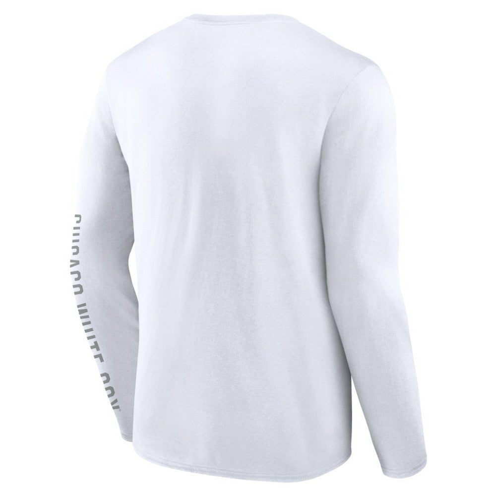 Chicago White Sox Press Box Long Sleeve T-Shirt White