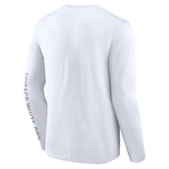 Chicago White Sox Press Box Long Sleeve T-Shirt White