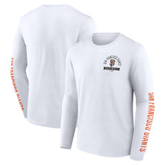 San Francisco Giants Press Box Long Sleeve T-Shirt White