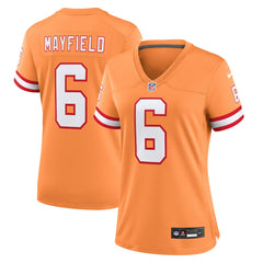 Baker Mayfield Tampa Bay Buccaneers Women's Throwback Game Jersey - Orange