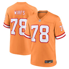 Tristan Wirfs Tampa Bay Buccaneers Alternate Game Jersey - Orange