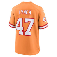 John Lynch Tampa Bay Buccaneers Throwback Game Jersey - Orange
