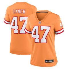 John Lynch Tampa Bay Buccaneers Women's Throwback Game Jersey - Orange