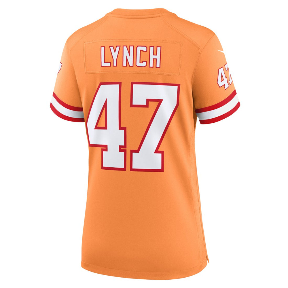 John Lynch Tampa Bay Buccaneers Women's Throwback Game Jersey - Orange