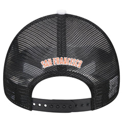San Francisco Giants Spring Training Circle Foam A-Frame 9FORTY Trucker Adjustable Hat White/Black | New Era
