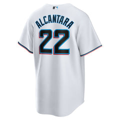 Sandy Alcantara Miami Marlins Replica Player Jersey White | Nike
