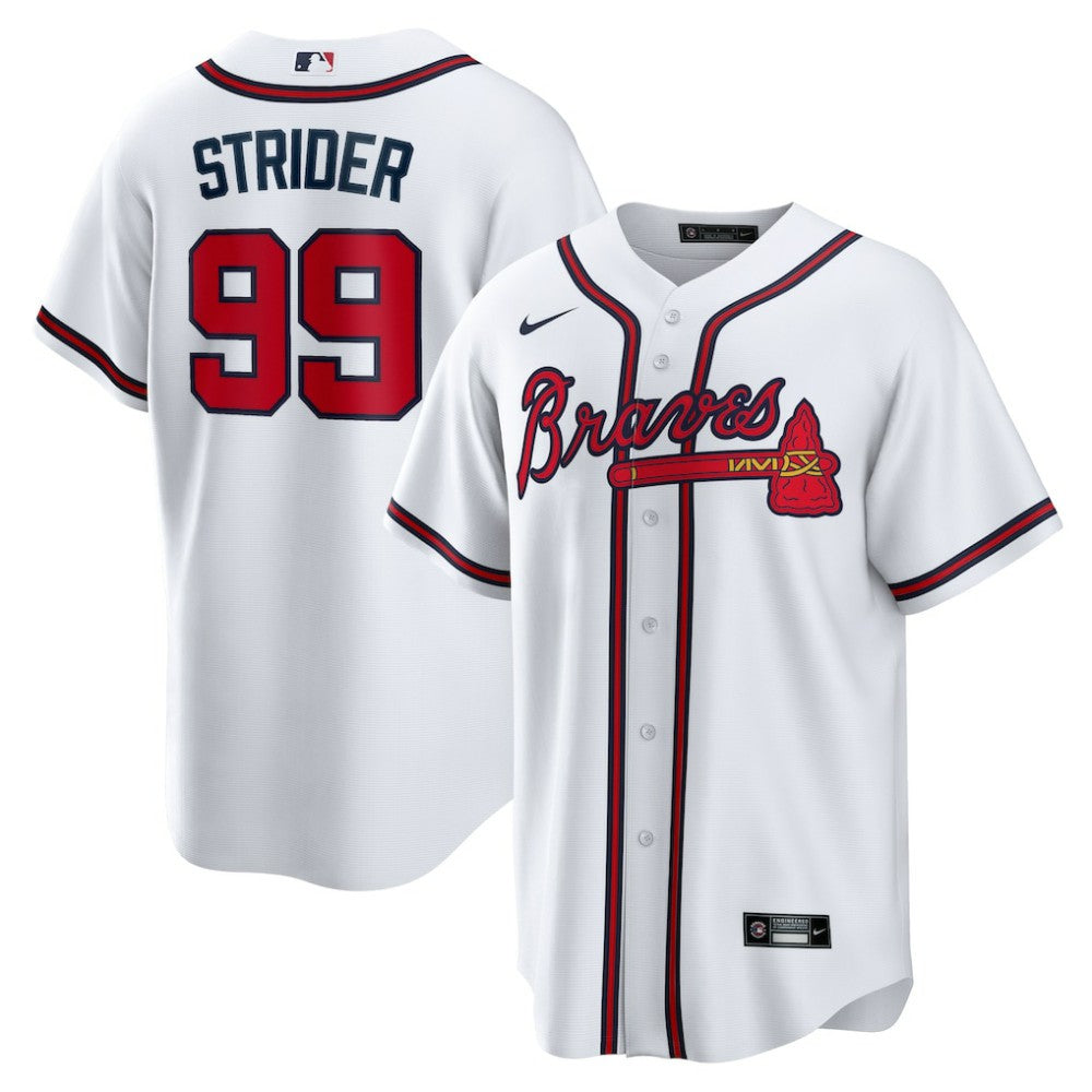 Spencer Strider Atlanta Braves Replica Player Jersey White | Nike