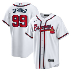 Spencer Strider Atlanta Braves Replica Player Jersey White | Nike