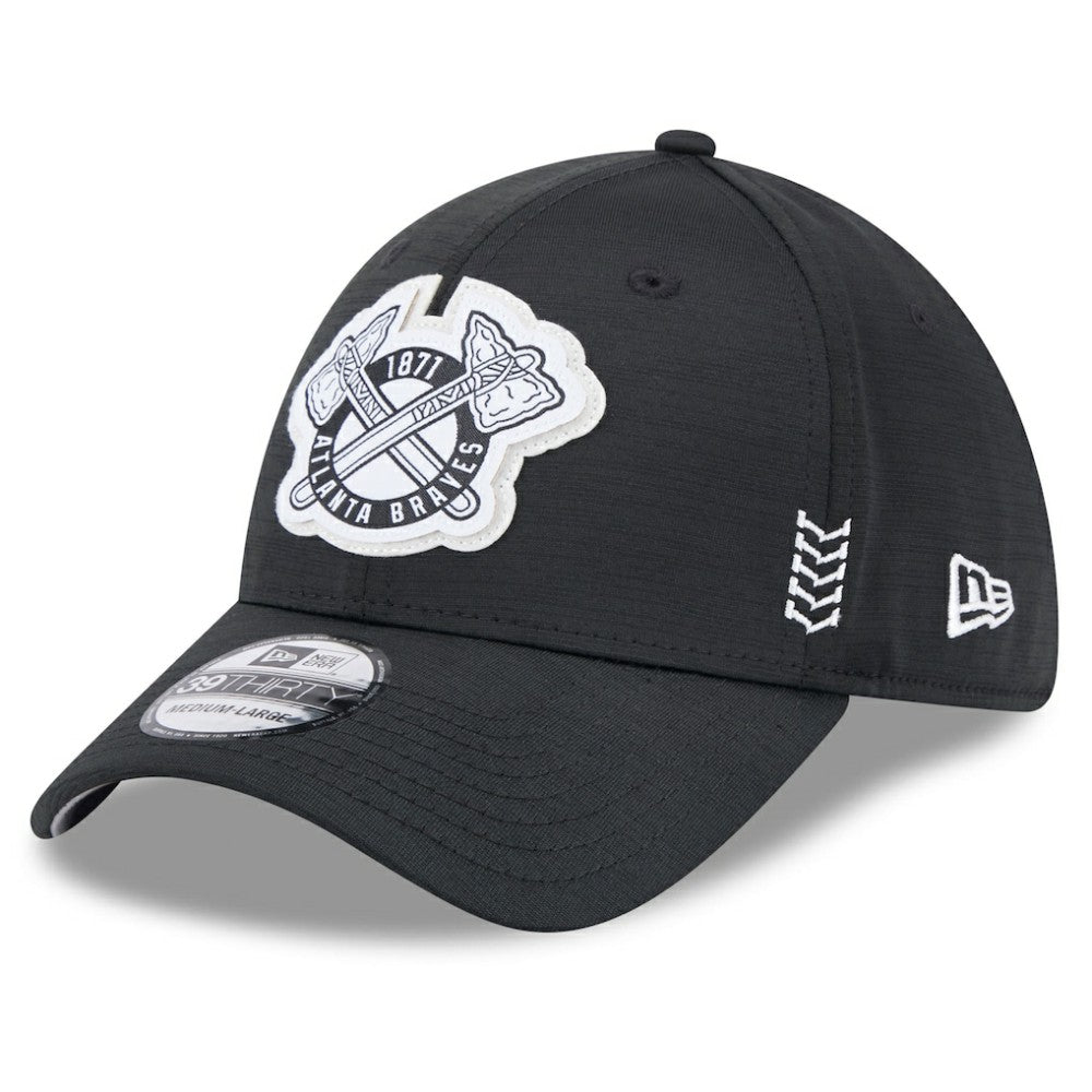 Atlanta Braves 2024 Clubhouse 39THIRTY Flex Hat Black | New Era