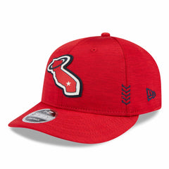 Los Angeles Angels 2024 Clubhouse Low Profile 9FIFTY Snapback Hat Red | New Era