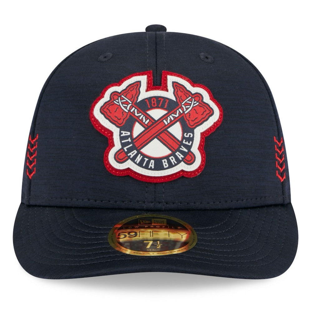 Atlanta Braves 2024 Clubhouse Low Profile 59FIFTY Fitted Hat Navy | New Era