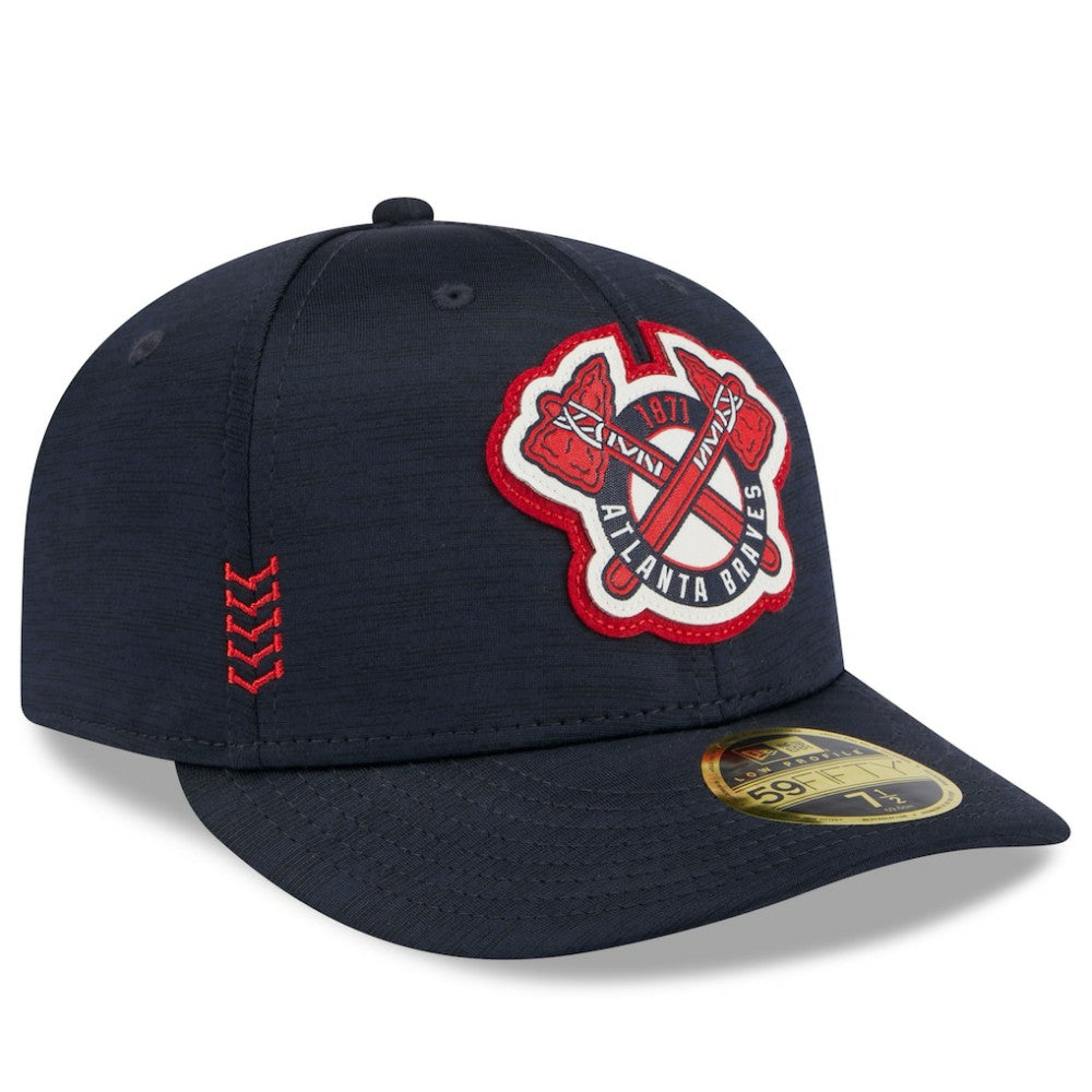 Atlanta Braves 2024 Clubhouse Low Profile 59FIFTY Fitted Hat Navy | New Era