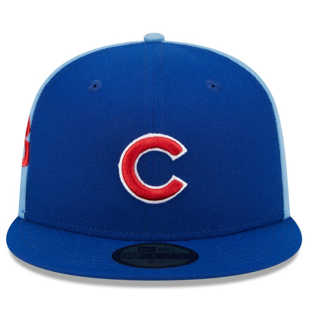 Chicago Cubs Gameday Sideswipe 59FIFTY Fitted Hat Royal/Light Blue | New Era
