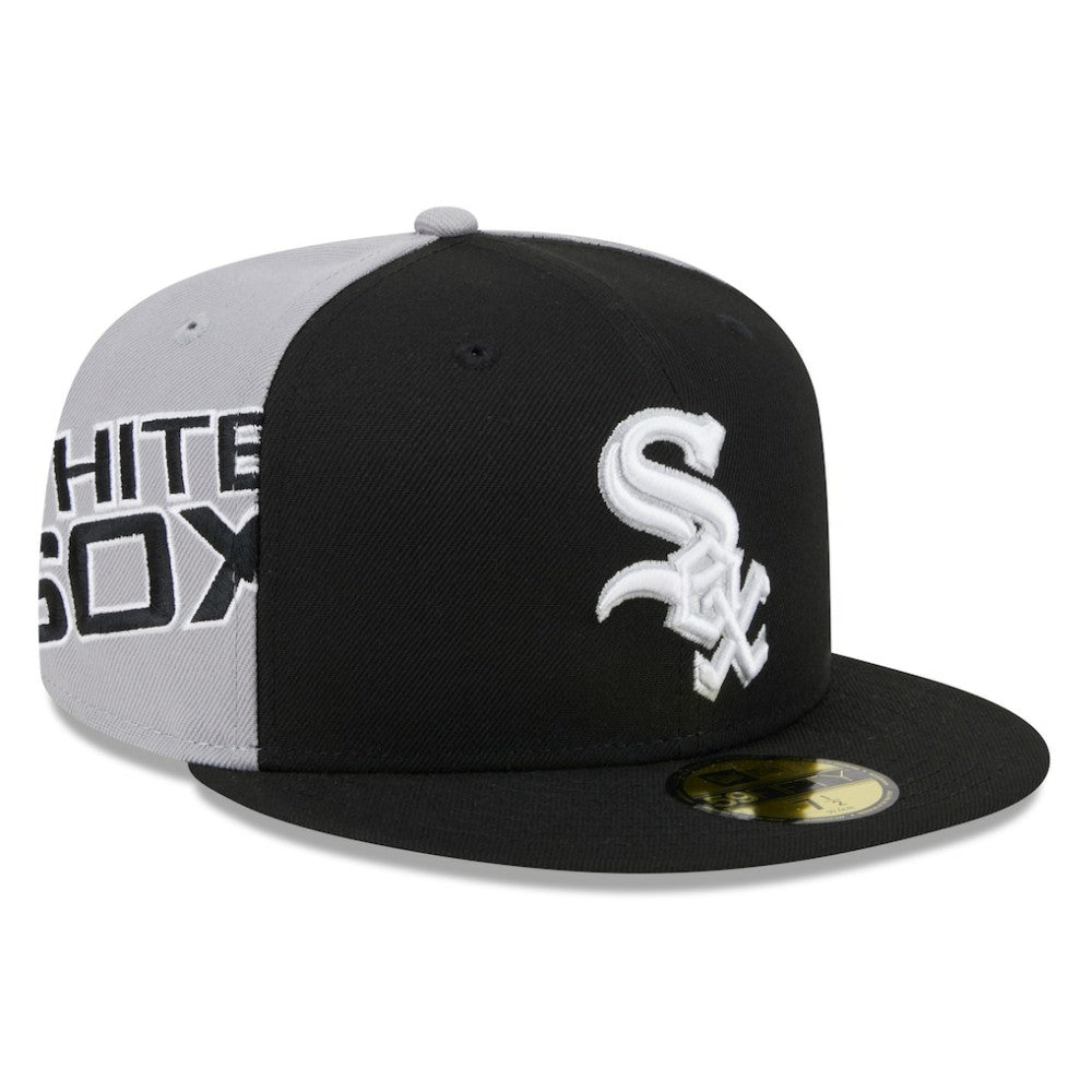 Chicago White Sox Gameday Sideswipe 59FIFTY Fitted Hat Black/Gray | New Era