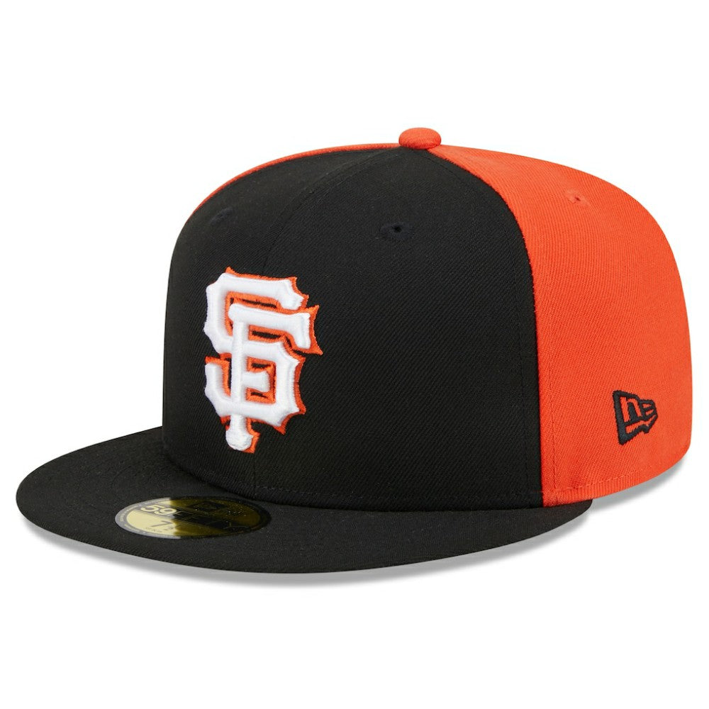 San Francisco Giants Gameday Sideswipe 59FIFTY Fitted Hat Black/Orange | New Era