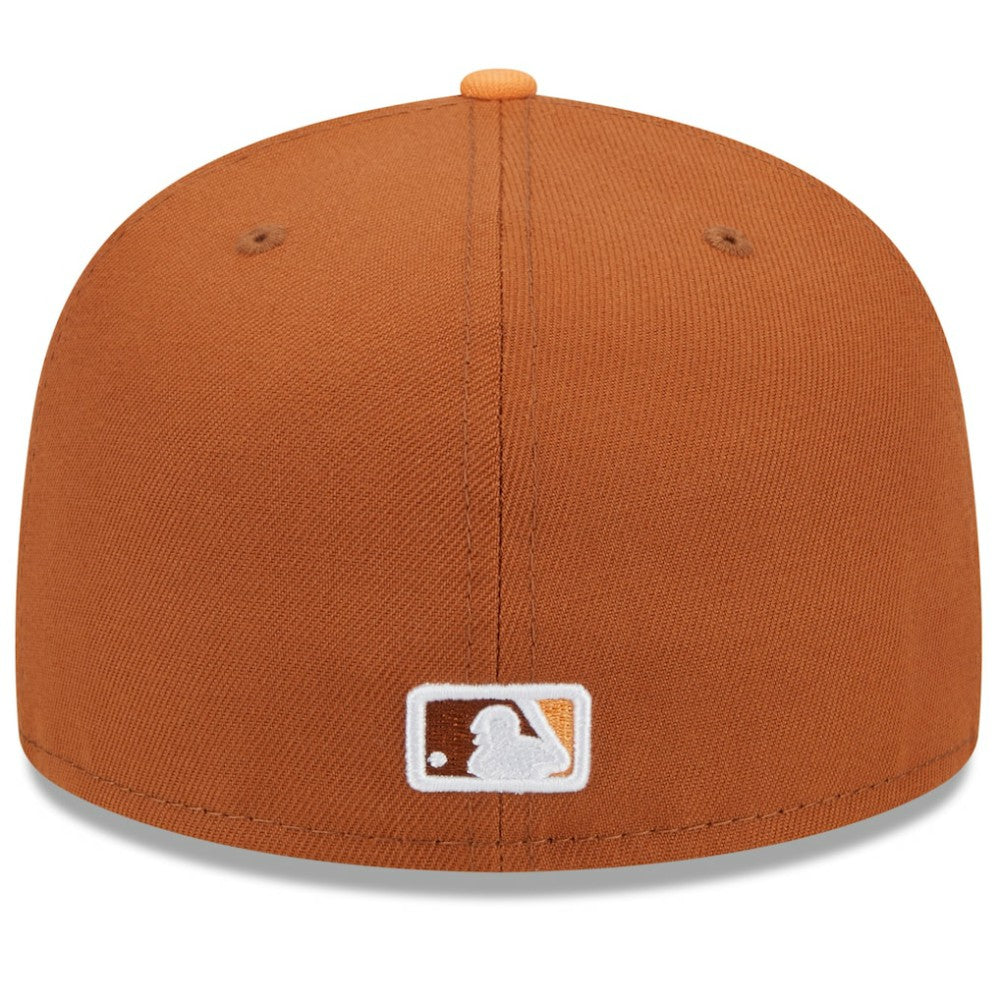 Chicago White Sox Spring Color Basic Two-Tone 59FIFTY Fitted Hat Brown/Orange | New Era