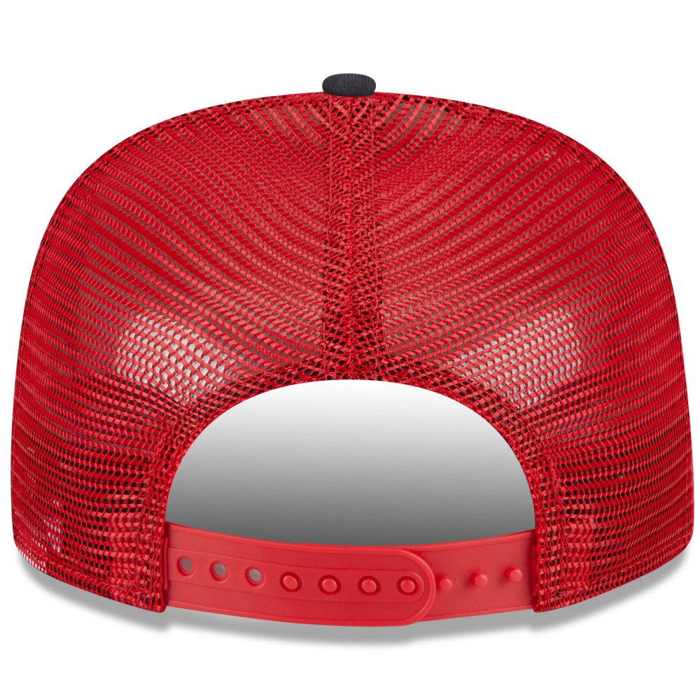 Los Angeles Angels Team Foam Front A-Frame Trucker 9FIFTY Snapback Hat White/Red | New Era