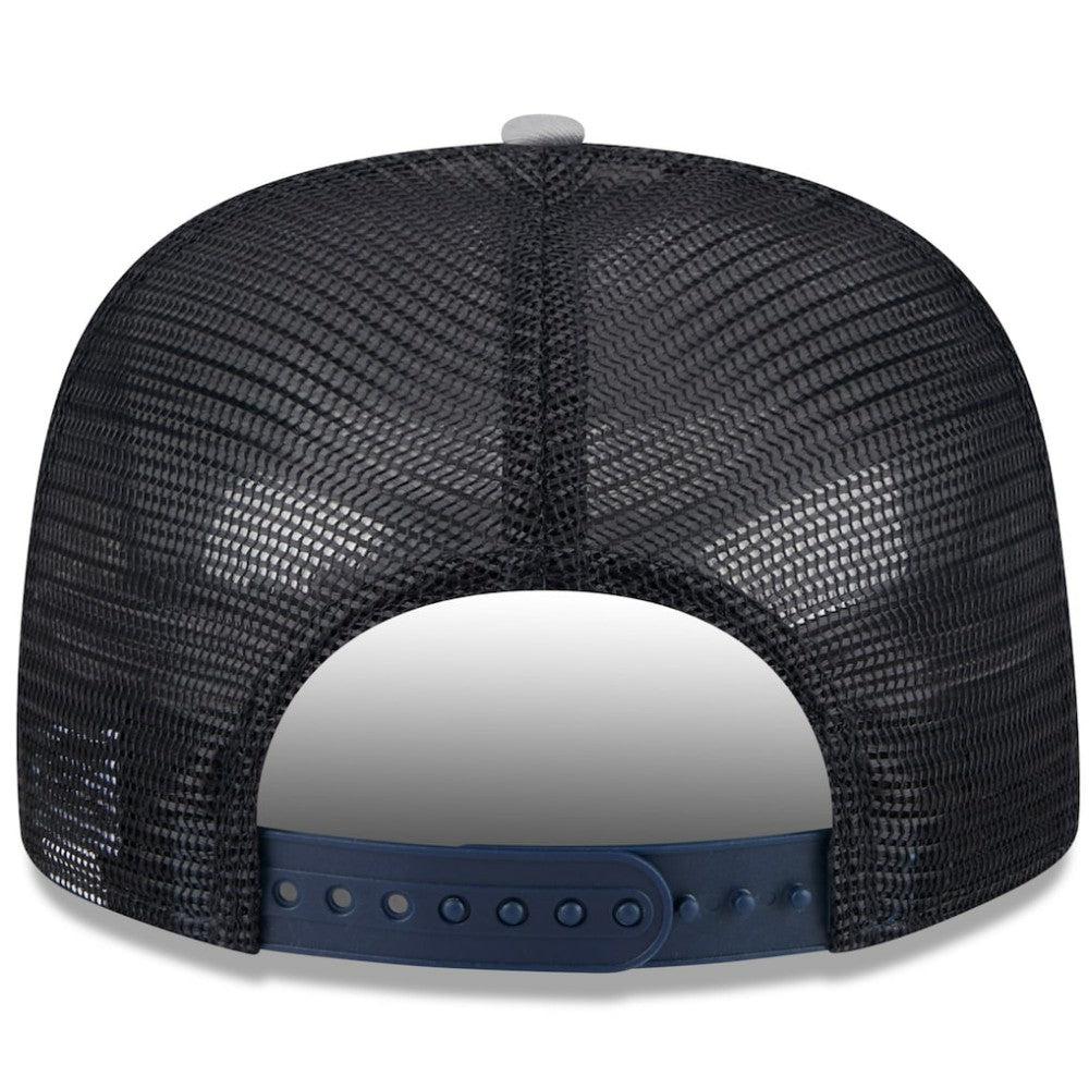New York Yankees Team Foam Front A-Frame Trucker 9FIFTY Snapback Hat White/Gray | New Era