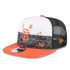 San Francisco Giants Team Foam Front A-Frame Trucker 9FIFTY Snapback Hat White/Orange | New Era