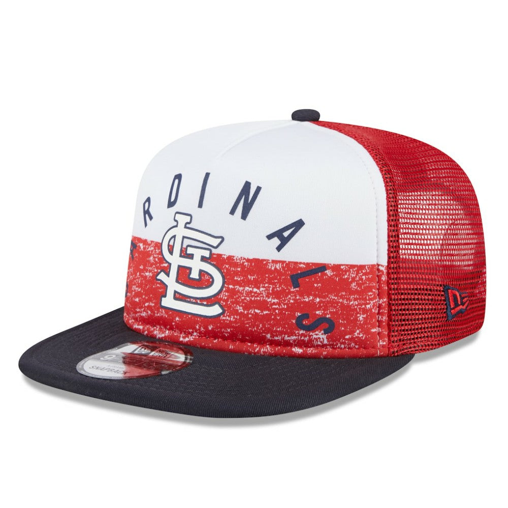 St. Louis Cardinals Team Foam Front A-Frame Trucker 9FIFTY Snapback Hat White/Red | New Era