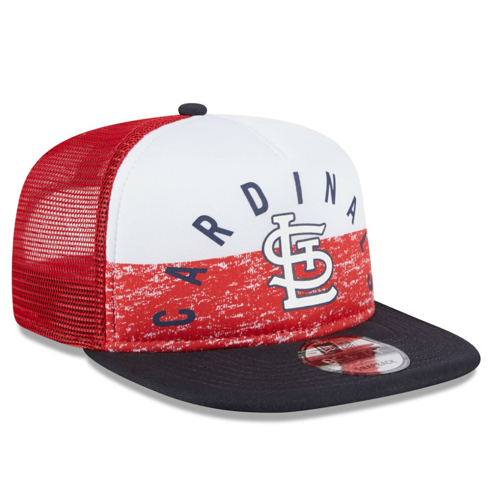 St. Louis Cardinals Team Foam Front A-Frame Trucker 9FIFTY Snapback Hat White/Red | New Era