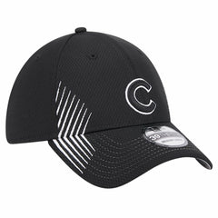 Chicago Cubs Active Dash Mark 39THIRTY Flex Hat Black | New Era