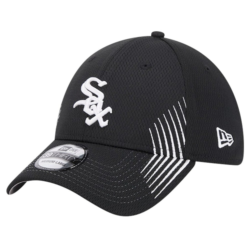 Chicago White Sox Active Dash Mark 39THIRTY Flex Hat Black | New Era